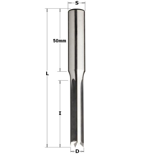 CMT 104.060.30 Visbekboor 6mm, schacht 13 x 50mm