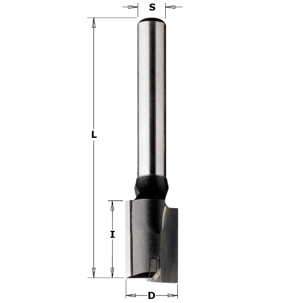CMT 174.130.11 13 mm Groeffrees met ook onderkant bezet met HM schacht 8 mm