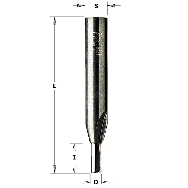 CMT 174.060.11 6 mm Groeffrees met ook onderkant bezet met HM schacht 8 mm