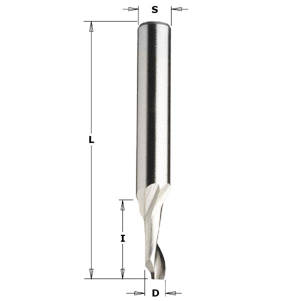CMT 188.120.51 Spiraalfrees voor aluminium 12mm, schacht 8mm