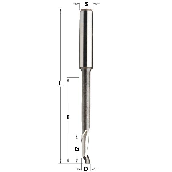 CMT 189.040.51 Spiraalfrees voor aluminium 4mm, schacht 8mm