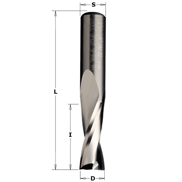 CMT 191.060.11 Spiraalfrees 6mm, schacht 6mm