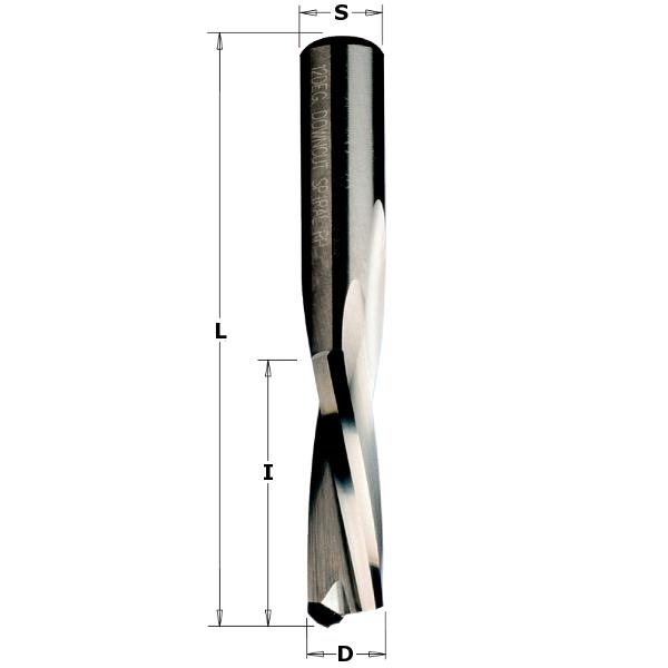 CMT 192.860.11 Spiraalfrees 6mm, schacht 8mm