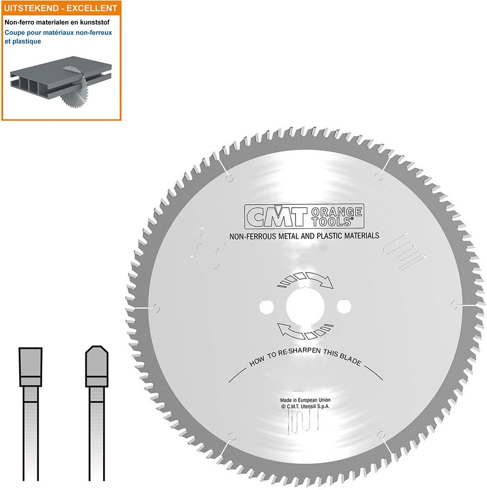 CMT 284.120.20M Cirkelzaagblad voor non-ferro metalen 500 x 30 x 120T