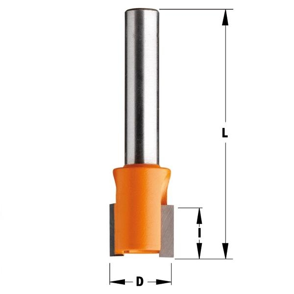 CMT 902.230.11 Sponning- en kantenfrees met open schuine snijkop 23x12,7x38 schacht 8 mm