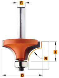 CMT 938.317.11 Holle radiusfrees zonder opstaande kant R9,5 S8