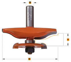 CMT 990.524.11 Horizontale bossingfrees met ondersnijmes 12mm D89 Profiel A
