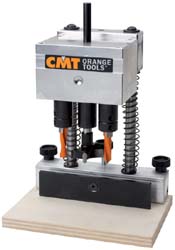 CMT CMT333-325set Rijgatenboorsysteem Complete set met koffer, boorkophouder,boorbalk, 5 drevelboren