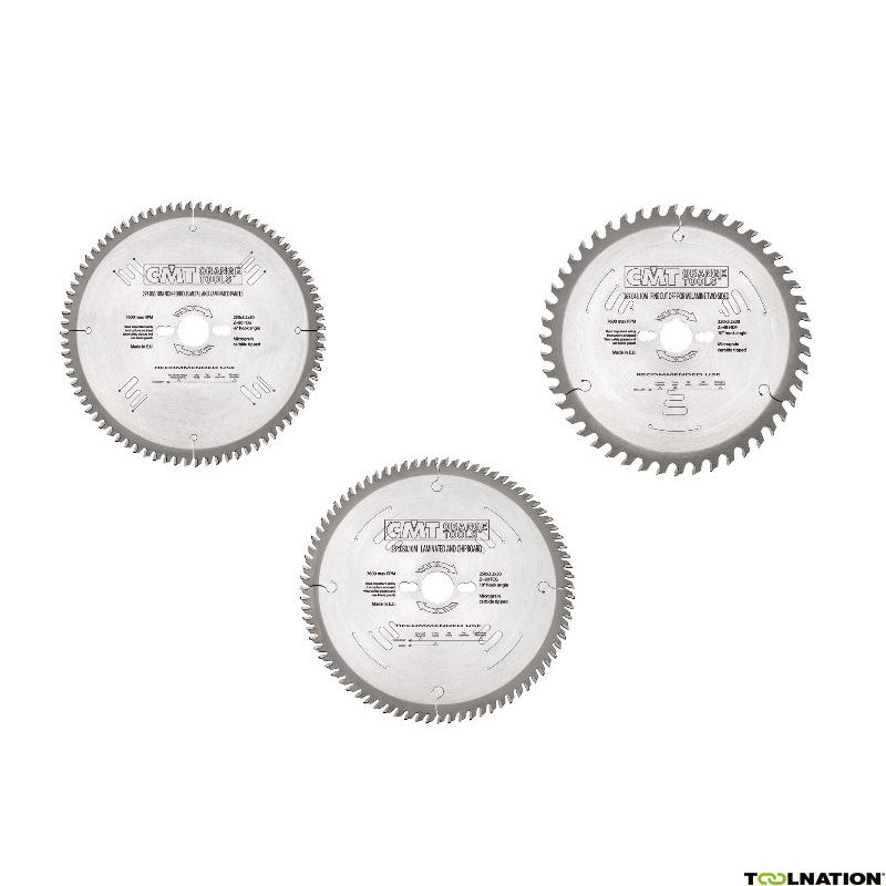 CMT TNCMTA160 3-delige zaagbladen set voor Festool, Mafell, Makita etc 160 mm
