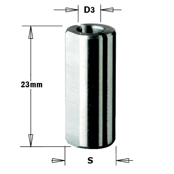 CMT 365.035.00 Booradapter 10mm, D 3,5mm schacht 10x23