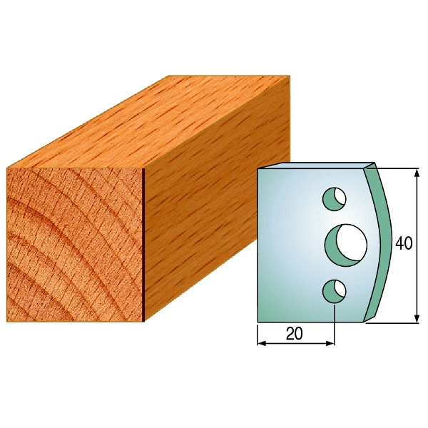 CMT 690.000 Profielmes paar hoogte 40 mm nummer 0