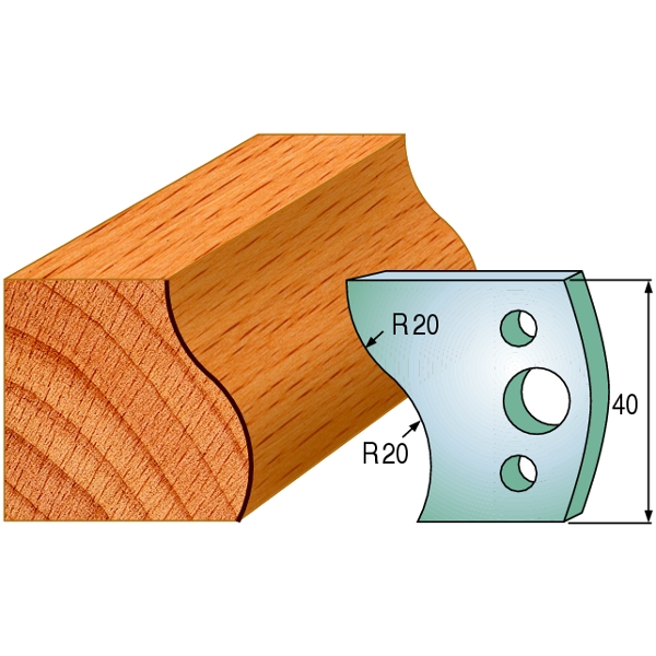 CMT 690.009 Profielmes paar hoogte 40 mm nummer 9