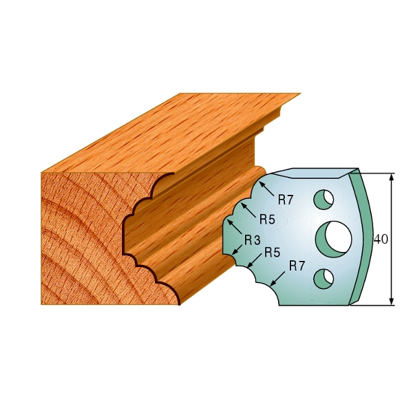 CMT 690.021 Profielmes paar hoogte 40 mm nummer 21