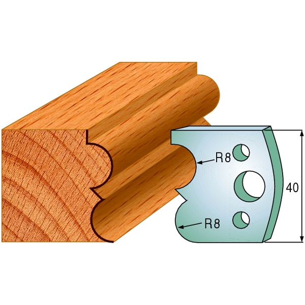 CMT 690.028 Profielmes paar hoogte 40 mm nummer 28