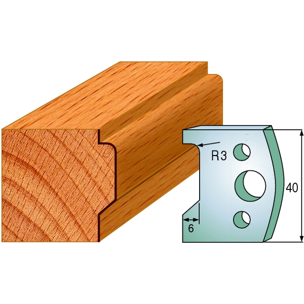 CMT 690.032 Profielmes paar hoogte 40 mm nummer 32