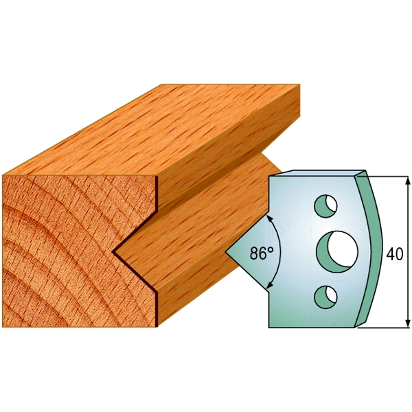 CMT 690.035 Profielmes paar hoogte 40 mm nummer 35