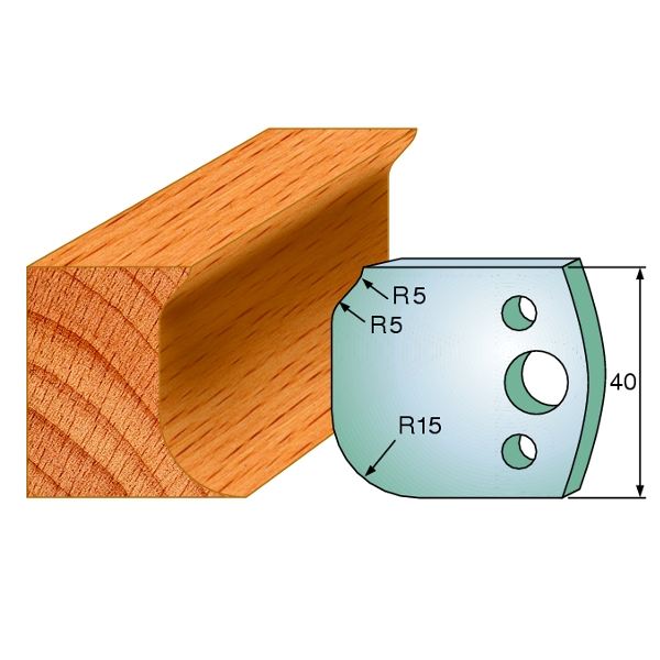 CMT 690.060 Profielmes paar hoogte 40 mm nummer 60