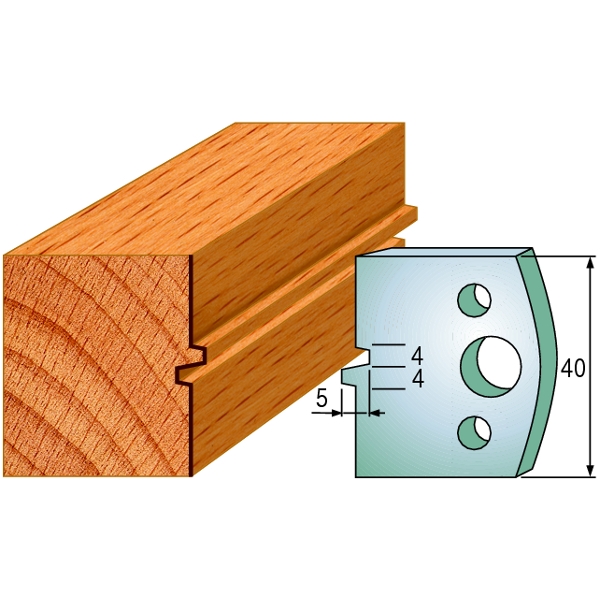 CMT 690.074 Profielmes paar hoogte 40 mm nummer 74