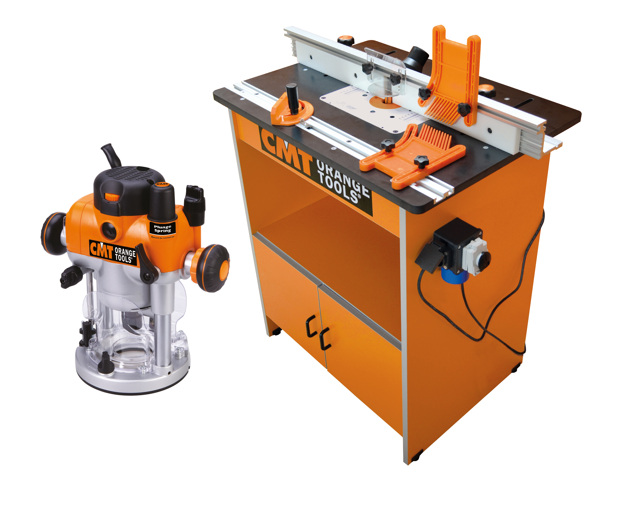 CMT CMT7E+IND Beursactie - Multifunctionele Freestafel + CMT7E Bovenfrees + Elektrische Veiligheidsschakelaar